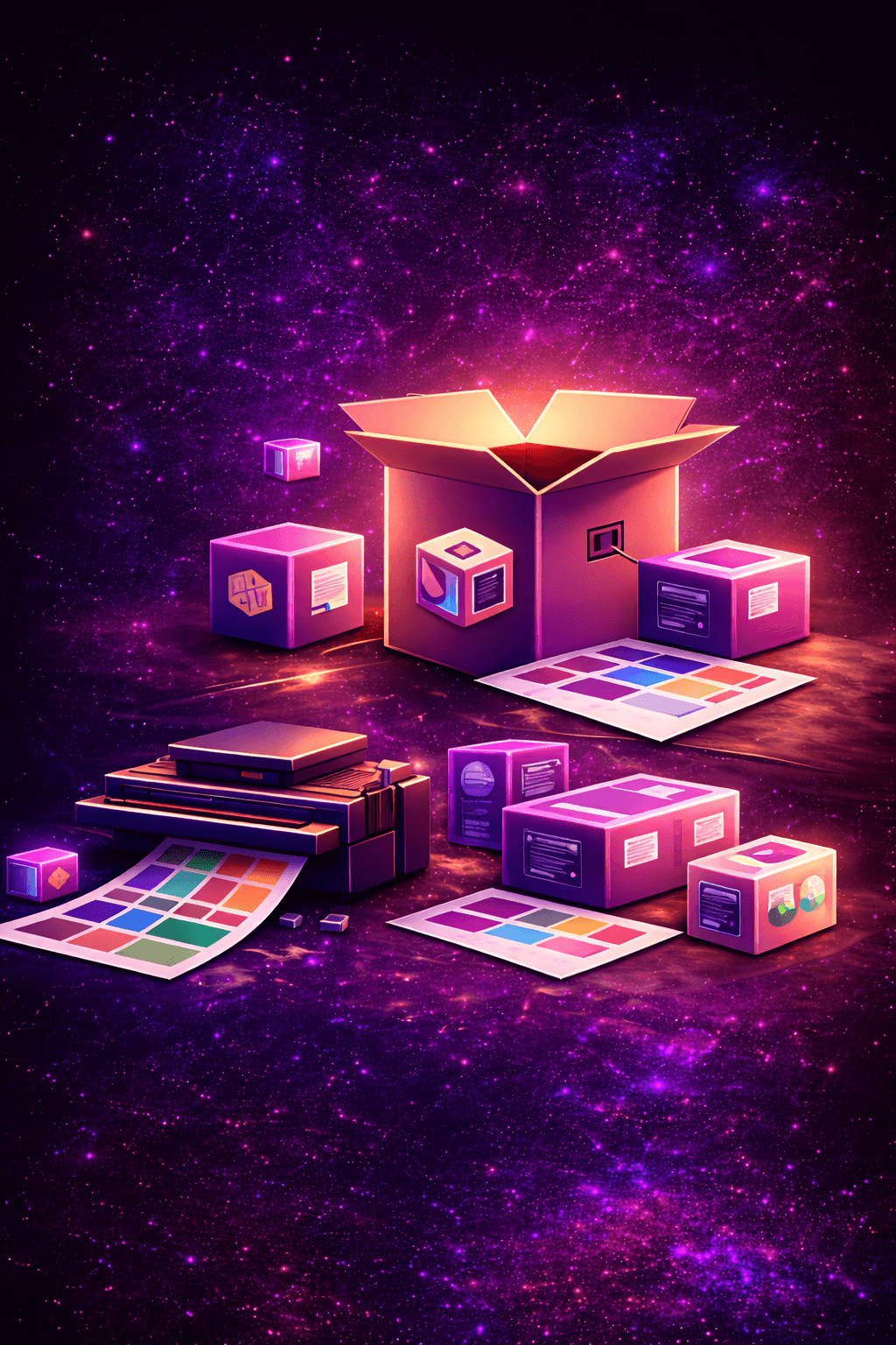 Packaging design and print production graphics